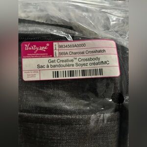 Thirty-One Charcoal Crossbody Bag